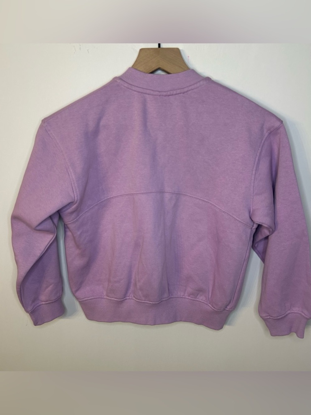 *NWT* Zara Girl’s Purple Zip Up Sweatshirt Bomber Jacket, Size 9 - Picture 4 of 8